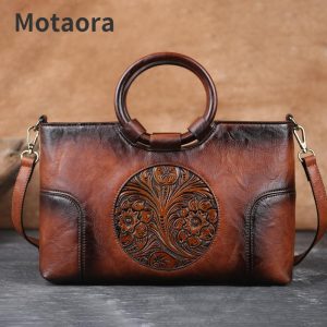 2023-New-High-Quality-Leather-Women-Handbag-Retro-Handmade-Embossed-Shoulder-Bag-For-Women-Large-Capacity