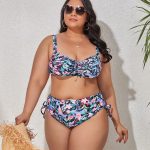 2023-New-Plus-Size-Swimwear-for-Women-Swimsuit-Large-Bathing-Suits-Two-piece-High-Waist-Push-3