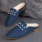 2023-New-Shoes-Female-Mules-Women-s-Slippers-Summer-Fashion-Denim-Low-Heels-Shoes-Elegant-Pearl-5