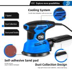 300W-Random-Orbital-Electric-Sander-Machine-with-21Pcs-125mm-Sandpapers-120V-240V-Strong-Dust-Collection-Polisher-2