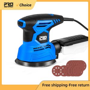 300W-Random-Orbital-Electric-Sander-Machine-with-21Pcs-125mm-Sandpapers-120V-240V-Strong-Dust-Collection-Polisher