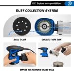 300W-Random-Orbital-Electric-Sander-Machine-with-21Pcs-125mm-Sandpapers-120V-240V-Strong-Dust-Collection-Polisher-4