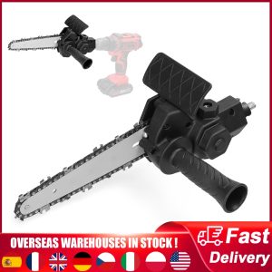 4-6-Inch-Electric-Drill-Modified-To-Electric-Chainsaw-Tool-Set-Attachment-Electric-Chainsaw-Accessory-Woodworking