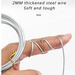 5M-Fish-Buckle-Lock-Wire-Rope-Steel-Large-Live-Fish-Buckle-Set-Stringer-Controller-Buoyancy-for-1