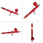 Airbrush-Dual-Action-Gravity-Feed-0-3mm-Nozzle-Spray-Gun-Red-Gold-Cake-Decorating-Brushes-For-2