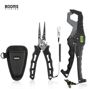 Booms-Fishing-G5F7-Fishing-Pliers-and-Fish-Gripper-Compose-Tools-Set-with-Lanyard-Sheath-Anti-Rust