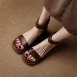 Brand-Genuine-Cow-Leather-Sandals-Block-Mid-Heels-Women-Roma-Sandals-Open-Toe-Retro-Buckle-Sandals-2