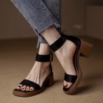 Brand-Genuine-Cow-Leather-Sandals-Block-Mid-Heels-Women-Roma-Sandals-Open-Toe-Retro-Buckle-Sandals-4