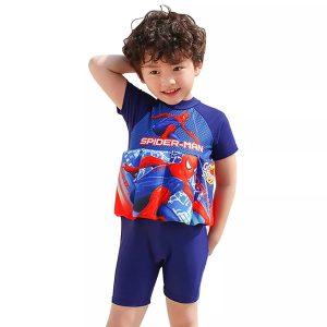 Buoyancy-Swimsuit-One-Piece-Suit-2-7-Year-Children-Short-Sleeve-Floating-Swimwear-Kid-Cartoon-Swimming