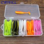 Cerill-50pcs-55mm-Shad-Worm-Soft-Bait-T-Tail-Jig-Wobblers-Mini-Fishing-Lure-Set-Tackle