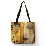 Customized-Oil-Painting-Tears-Linen-Cloth-Tote-Bags-For-Women-Gustav-Klimt-Ladise-Fashion-Handbag-Large-3