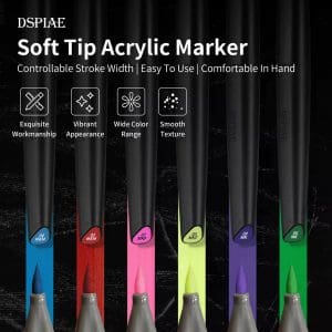 DSPIAE-Environment-friendly-Water-based-Soft-Head-Marker-Up-To-Base-Color-Metal-Color-Marker