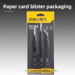 Deli-Tweezers-Stainless-Steel-Professional-Maintenance-Tool-Sharp-Curved-And-Flat-Three-In-One-Art-Makeup-3