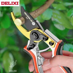 Delixi-Pruning-Scissors-Trim-Horticulture-Garden-Tools-35mm-Shear-Diameter-SK5-Steel-Blade-Labor-saving-Scissors
