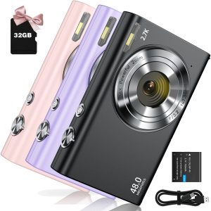 Digital-Camera-2-7K-48MP-Autofocus-Kids-Camera-with-32-GB-Card-16X-Zoom-Compact-Portable