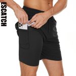 ESCATCH-Mens-Swimming-Trunks-with-Compression-Liner-2-in-1-Quick-Dry-Gym-Sports-Shorts-Swim