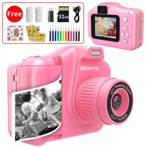 Erchang-Children-s-Instant-Print-Camera-1080P-Selfie-Video-Child-Camera-For-4-12-Years-Kids