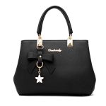 Fashion-Solid-Color-With-Bow-One-Shoulder-Bag-Portable-Casual-Large-Capacity-Cross-body-Handbag-For