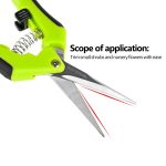 Garden-Pruning-Shears-Stainless-Steel-Plants-Fruit-Grape-Picking-Scissors-Horticulture-Leaf-Trimmer-Straight-Elbow-Pruning-3