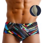 Geometric-Color-Padded-Swimsuit-Slip-For-Men-14-Styles-Men-s-Beach-Swimming-Trunks-Bathing-Suit