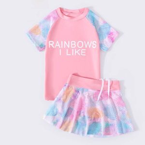 Girls-Medium-to-Large-Children-s-Split-Skirt-Swimwear-New-Girls-Baby-Sun-Protection-Quick-Drying