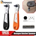 Hex-Ratchet-Wrench-1-4-Inch-Mini-Hex-Quick-Release-Socket-Tool-Ratchet-Set-Repair-Spanner