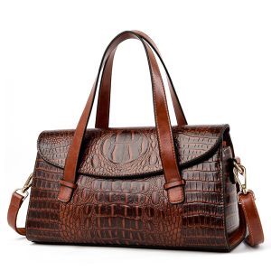 High-Quality-Crocodile-Luxury-Leather-Handbags-Women-Bags-Designer-Vintage-Alligator-Satchel-Tote-Lady-Shoulder-Bag