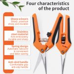 Labor-saving-Gardening-Scissors-Sharp-And-Durable-Pruning-Scissors-Spring-Design-Stainless-Steel-Flower-Branch-Scissors-1