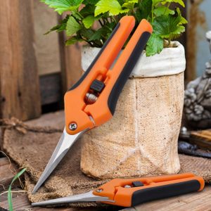Labor-saving-Gardening-Scissors-Sharp-And-Durable-Pruning-Scissors-Spring-Design-Stainless-Steel-Flower-Branch-Scissors