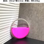 Lady-Blue-Pink-Diamond-Circular-Evening-Bag-Women-Fushia-Round-Handle-Rhinestone-Dinner-Clutch-Purse-Ladies-5