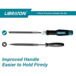Libraton-6Pcs-Needle-File-Set-Interchangeable-Small-Files-Mini-Files-Wood-Files-Metal-Files-Set-Steel-2