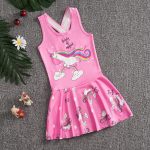 Middle-And-large-Children-Rapid-Drying-Cute-Patterns-Conjoined-Body-Girls-Swimsuit-Princess-Skirt-Style-Bathing-2