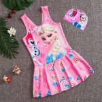 Middle-And-large-Children-Rapid-Drying-Cute-Patterns-Conjoined-Body-Girls-Swimsuit-Princess-Skirt-Style-Bathing-4