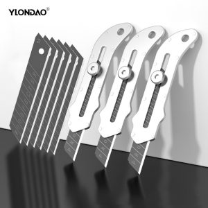 New-Stainless-Steel-Utility-Knife-Steel-Wallpaper-Knife-Holder-Durable-Sturdy-Fast-Cutting-Manual-Lock New-Stainless-Steel-Utility-Knife-Steel-Wallpaper-Knife-Holder-Durable-Sturdy-Fast-Cutting-Manual-Lock