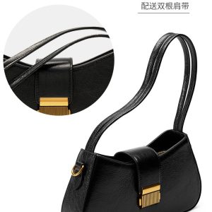 New-Summer-Fashion-Advanced-Feeling-Stick-Minimalist-Underarm-Cowhide-Women-s-Shoulder-Bag