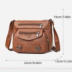 PU-Soft-Leather-CrossBorder-New-Simple-Lightweight-And-LargeCapacity-Shoulder-Messenger-Bag-Leisure-MiddleAged-Lady-1