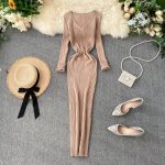 SINGREINY-Women-Autumn-Knitted-Dress-V-Neck-Sexy-Slim-Elastic-Oversized-Basic-Bodycon-Sweater-Dress-Winter-3