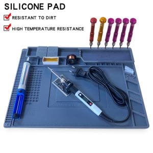 Silicone-Soldering-Pad-Desk-Platform-Mat-for-Welding-Station-Iron-Phone-PC-Repair-Magnetic-Heat-Insulation