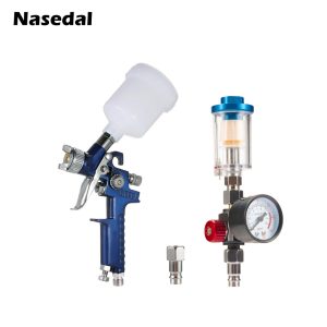 Spary-Gun-0-8mm-1-0mm-Mini-HVLP-Spray-Gun-Paint-Airbrush-Gravity-Feed-for-Wall
