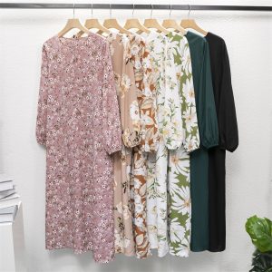 Spring-Summer-Loose-Chiffon-Dresses-Fashion-Female-Full-Sleeve-Printed-Floral-Casual-Long-Dress-Women-Maxi