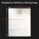 Suitable-for-Mirka1242-Dust-Collection-Bucket-Dust-Bag-CT26-CT36-Vacuum-Cleaner-Non-woven-Bag-Vacuum-3