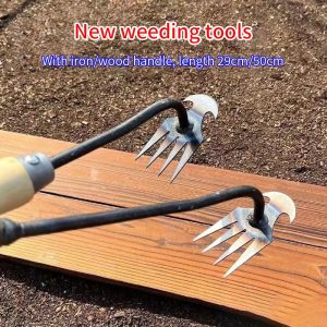 Weeding-Artifact-Uprooting-Weeding-Tool-Steel-Weed-Puller-4-Teeth-Dual-Purpose-Weeder-Hand-Remover-Tool Weeding-Artifact-Uprooting-Weeding-Tool-Steel-Weed-Puller-4-Teeth-Dual-Purpose-Weeder-Hand-Remover-Tool