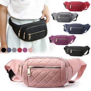 Women-Plaid-Waist-Bag-Female-Oxford-Waterproof-Belt-Bags-Designer-Crossbody-Chest-Bag-Ladies-Fashion-Fanny Women-Plaid-Waist-Bag-Female-Oxford-Waterproof-Belt-Bags-Designer-Crossbody-Chest-Bag-Ladies-Fashion-Fanny