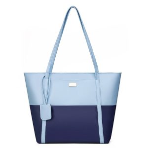 Women-Pu-Leather-Fashion-Color-Match-Shoulder-Bag-Large-Capacity-Handbag