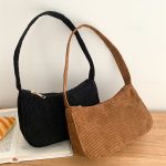 Women-Shoulder-Bags-Winter-Corduroy-Underarm-Bag-Casual-Travel-Armpit-Shopping-Pouch-Phone-Pouch-Zipper-Female
