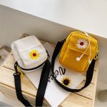 Women-s-Single-Shoulder-Bag-Fashion-Solid-Color-Casual-Handbag-Outdoor-Daisy-Canvas-Handbag-Zipper-Cross-1