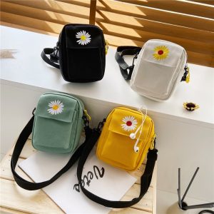 Women-s-Single-Shoulder-Bag-Fashion-Solid-Color-Casual-Handbag-Outdoor-Daisy-Canvas-Handbag-Zipper-Cross-6