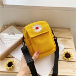 Women-s-Single-Shoulder-Bag-Fashion-Solid-Color-Casual-Handbag-Outdoor-Daisy-Canvas-Handbag-Zipper-Cross-7