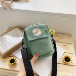 Women-s-Single-Shoulder-Bag-Fashion-Solid-Color-Casual-Handbag-Outdoor-Daisy-Canvas-Handbag-Zipper-Cross-9