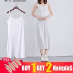 Women-s-clothing-camisole-dress-summer-loose-tops-size-vest-mid-length-versatile-dress-inside-and